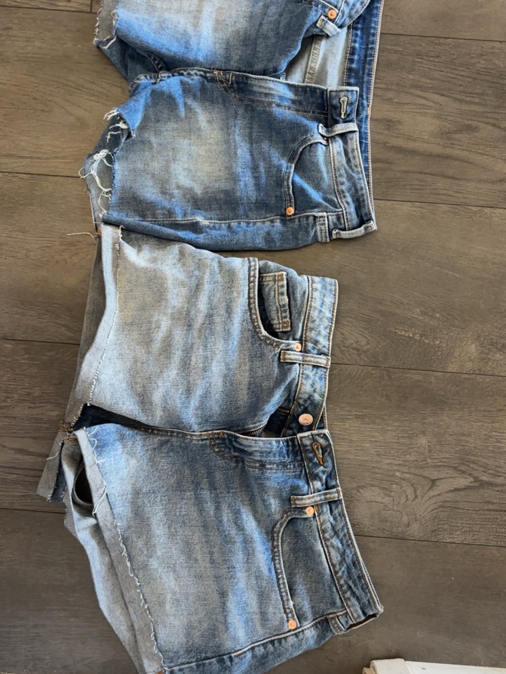 Women’s Light Blue Denim Cutoff Shorts - Classic High-Rise Style